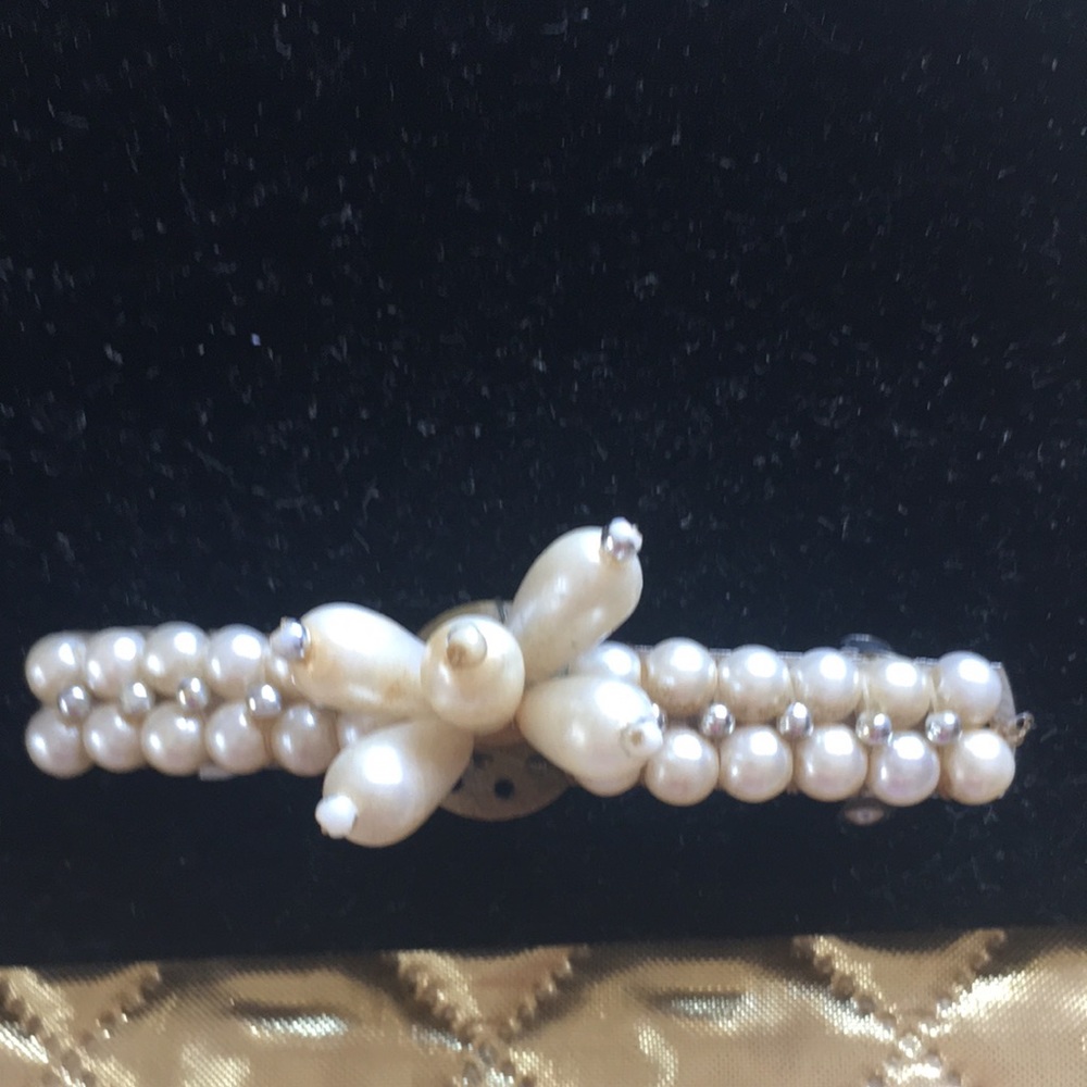 Vintage beaded barrette